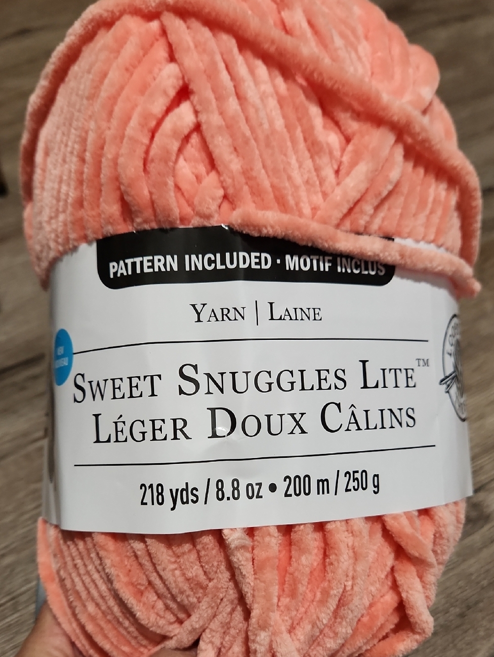 Loop & Threads Chenille Home Slim Chenille Yarn - Peach Pink